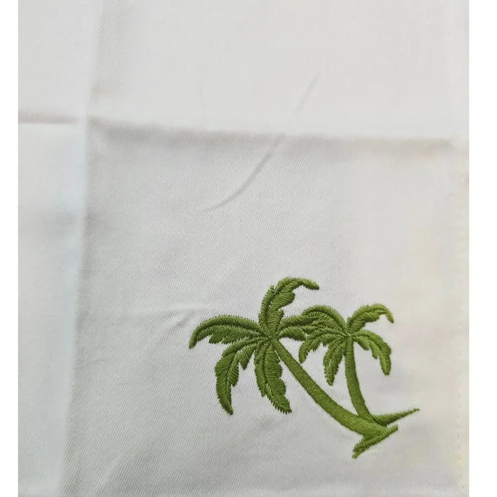 Pottery Barn Hawiian Palm Tree's Cocktail Cotton Napkins 10